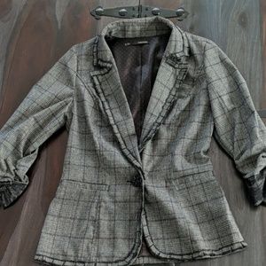 Maurice's blazer black ans gray S